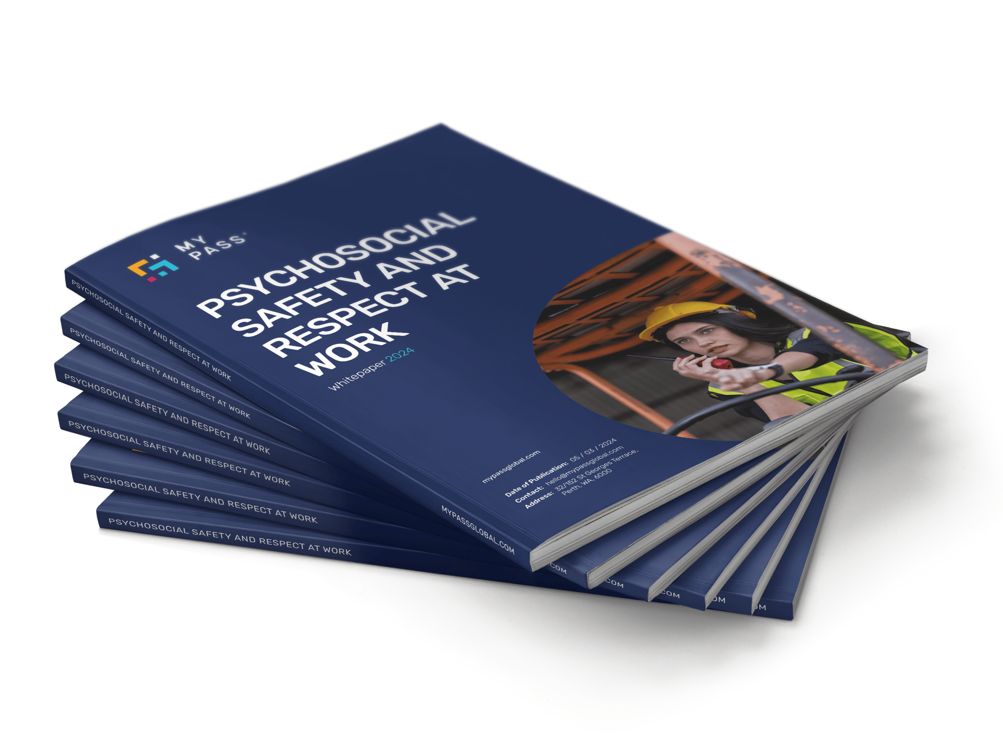 Magazine Stack – MyPass Psychosocial safety and respect at work Whitepaper