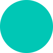 El número tres está rodeado por un círculo de color turquesa